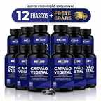 Carvão Vegetal Ativado MAXLIFE 60 Cápsulas 500mg