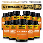 Cúrcuma + Pimenta Preta Linha Premium MAXLIFE 120 Cápsulas 500mg