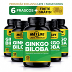 Ginkgo Biloba Linha Premium MAXLIFE 120 Cápsulas 500mg