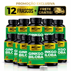 Ginkgo Biloba Linha Premium MAXLIFE 120 Cápsulas 500mg