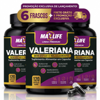 Valeriana Linha Premium MAXLIFE 120 Cápsulas 500mg
