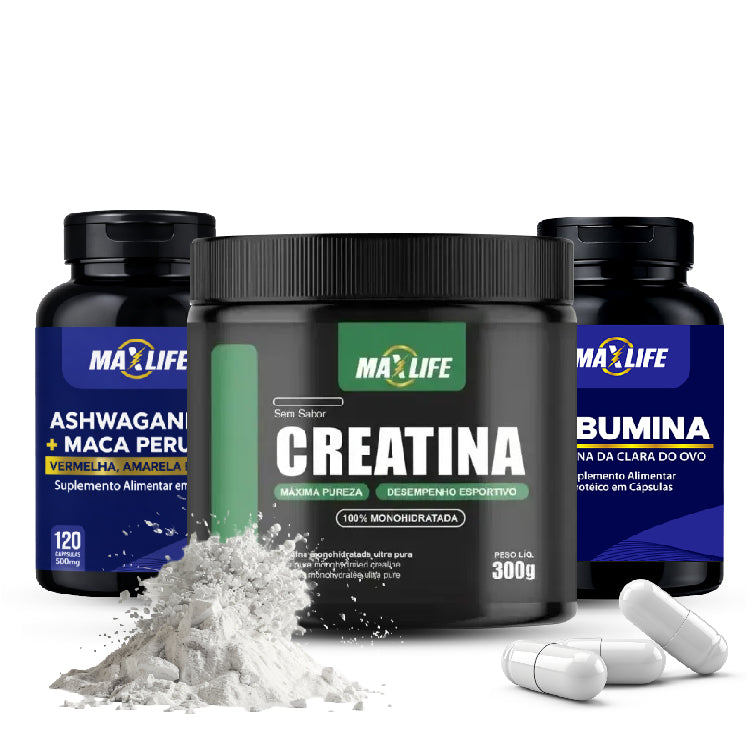 Kit Treino MaxLife • Kit Suporte Proteico de Alta Qualidade para sua Rotina Nutricional