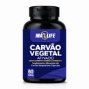 Carvão Vegetal Ativado MAXLIFE 60 Cápsulas 500mg
