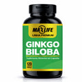 Ginkgo Biloba Linha Premium MAXLIFE 120 Cápsulas 500mg